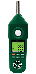 EXTECH EN300 Hygro-Thermo-Anemometer-Light-Sound Meter