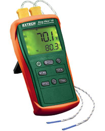 EXTECH EA10: EasyView™ Dual Input Thermometers