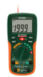 EXTECH EX210: 8 Function Mini Digital MultiMeter with IR Thermom