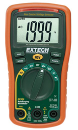 EXTECH EX320: 8 Function Mini MultiMeter + Non-Contact Voltage D